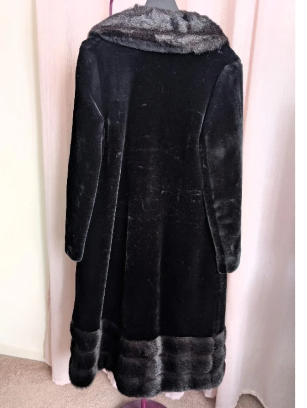 Vintage Faux Fur Long Coat